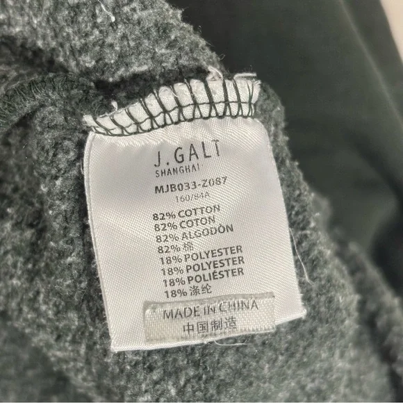 Brandy Melville John Galt Green Crewneck Sweater New York Baggy Oversized Casual - Picture 9 of 14